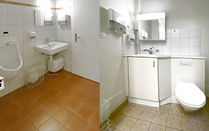 Des toilettes séparées
